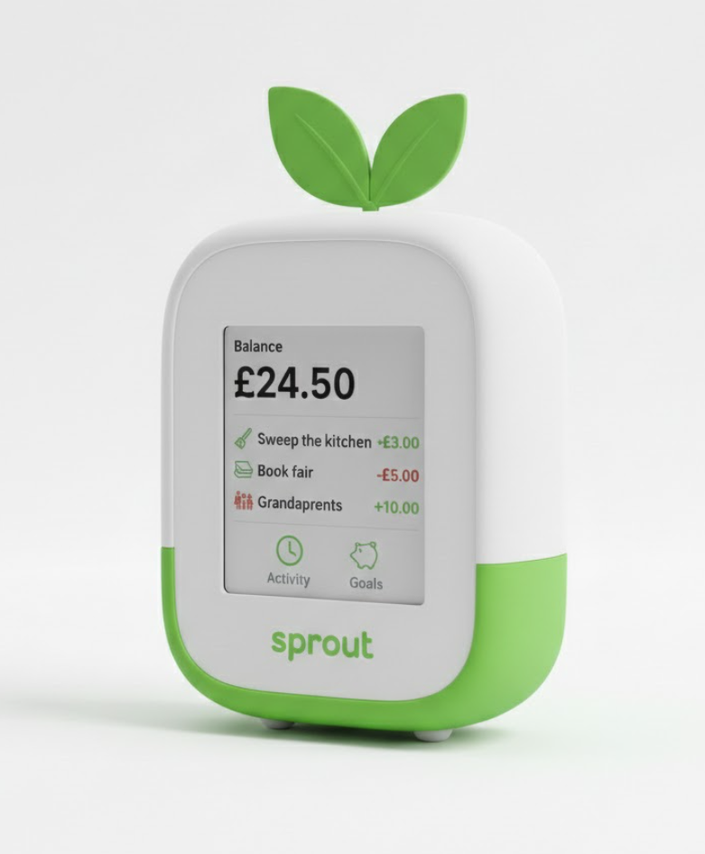 Sprouting Device Sprout - Real money, made tangible for kids